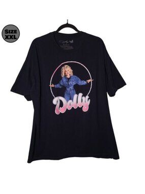 Dolly Parton: Blue Jean Outfit USED Shirt (XXL, Black, Country Music)